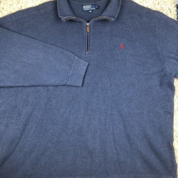 Polo Ralph Lauren Men's 2XB 1/4 Zip Long Sleeve Performance Pullover Sweatshirt - Picture 1 of 9